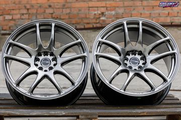 Комплект Work CR-Kiwami R18 8.5/9.5j 5*100/114.3 Hyber Black