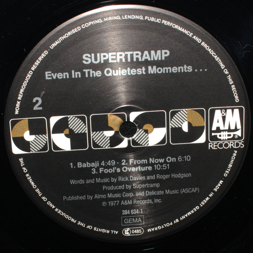 Supertramp / Even In The Quietest Moments... (LP)