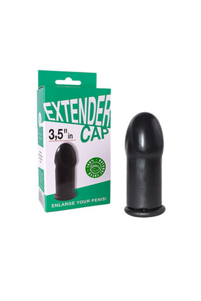 Насадка-удлинитель латексный 3,5" черная (Цвет: черный)