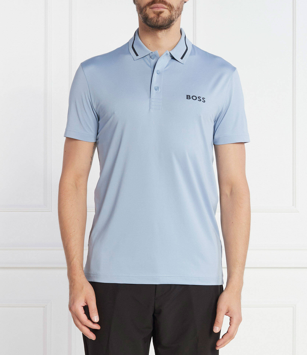 Поло Paddytech BOSS GREEN - голубой(50504667)