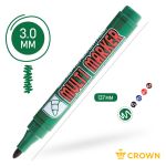 Маркер перманентный 3.0мм, Crown Multi Marker, зелёный