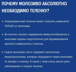Сухое Молозиво для телят, 60 г