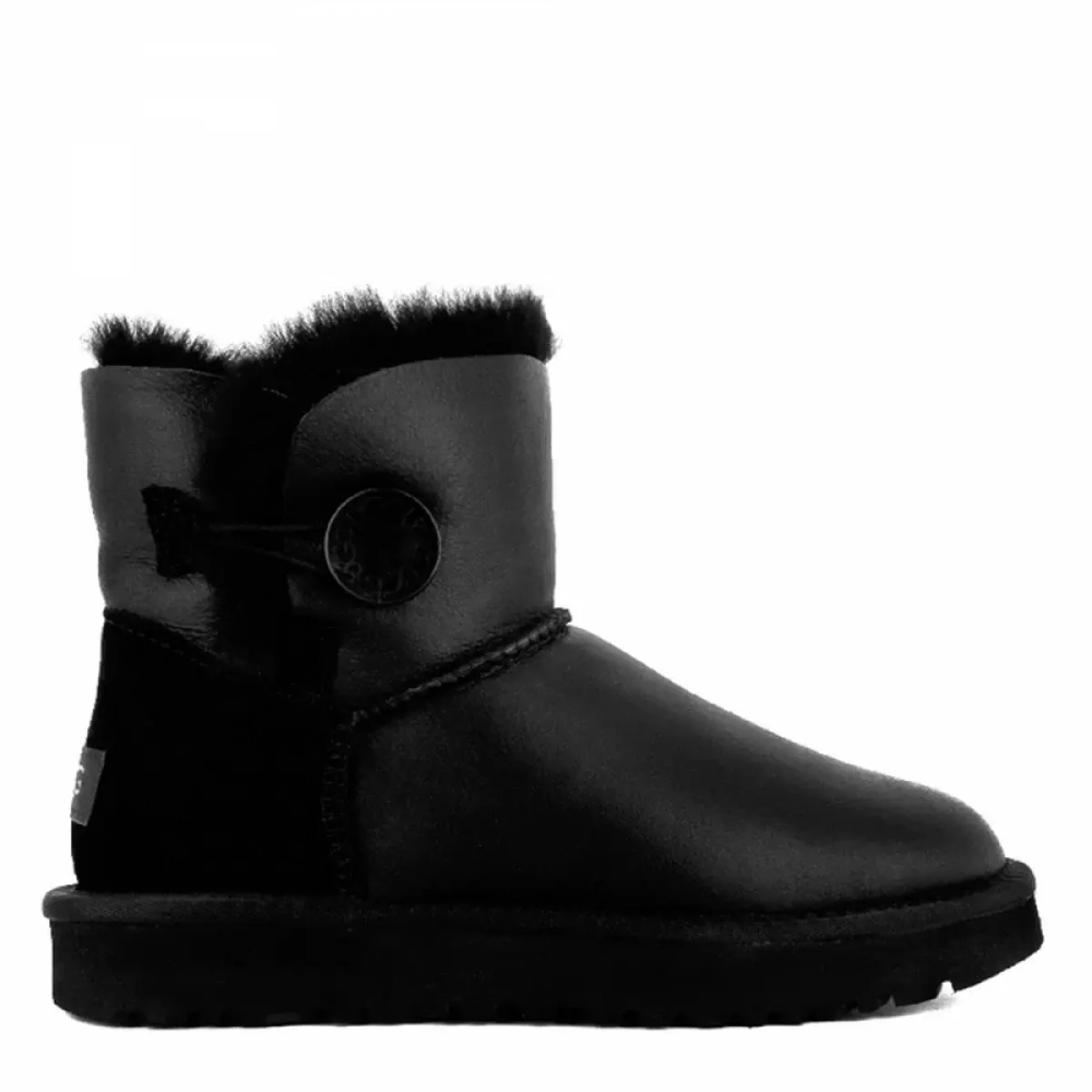 UGG Mini Bailey Button II Metallic Black