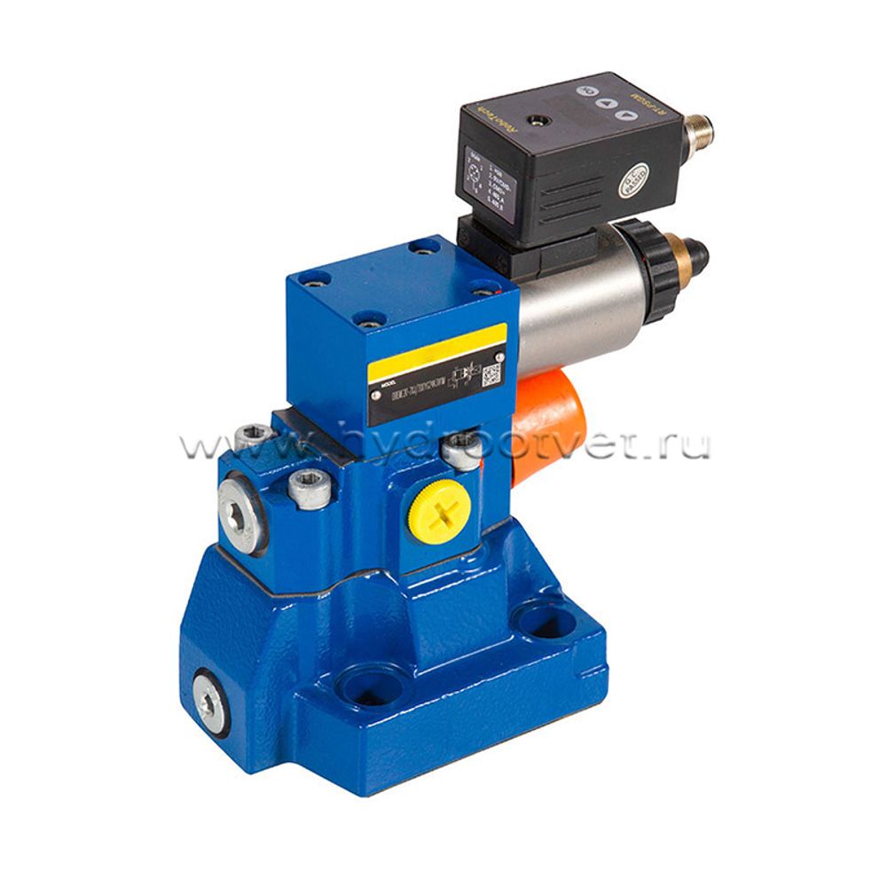 DBEME20-7X/50Y-8G24K31A1M - Пропорциональный предохранительный клапан со встроенным усилителем (OBE), Ду25, 0–10 В, регулировка давления до 50 бар, сигнал управления 0–10 В, катушка 800 мА