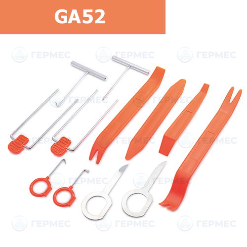 Набор из 12 предметов для разбора обшивки пластик-металл GA52