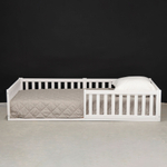 Кровать односпальная 90х200 Буфалина с настилом, белая