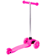 Самокат детский 3-колесный RIDEX Zippy 2.0 3D 120/80 мм, розовый