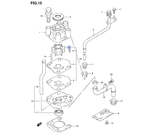 Крыльчатка помпы для лодочных моторов DF 9.9,15,20