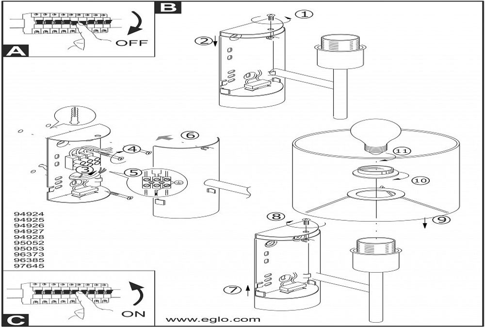 Бра Eglo Viserbella 97645