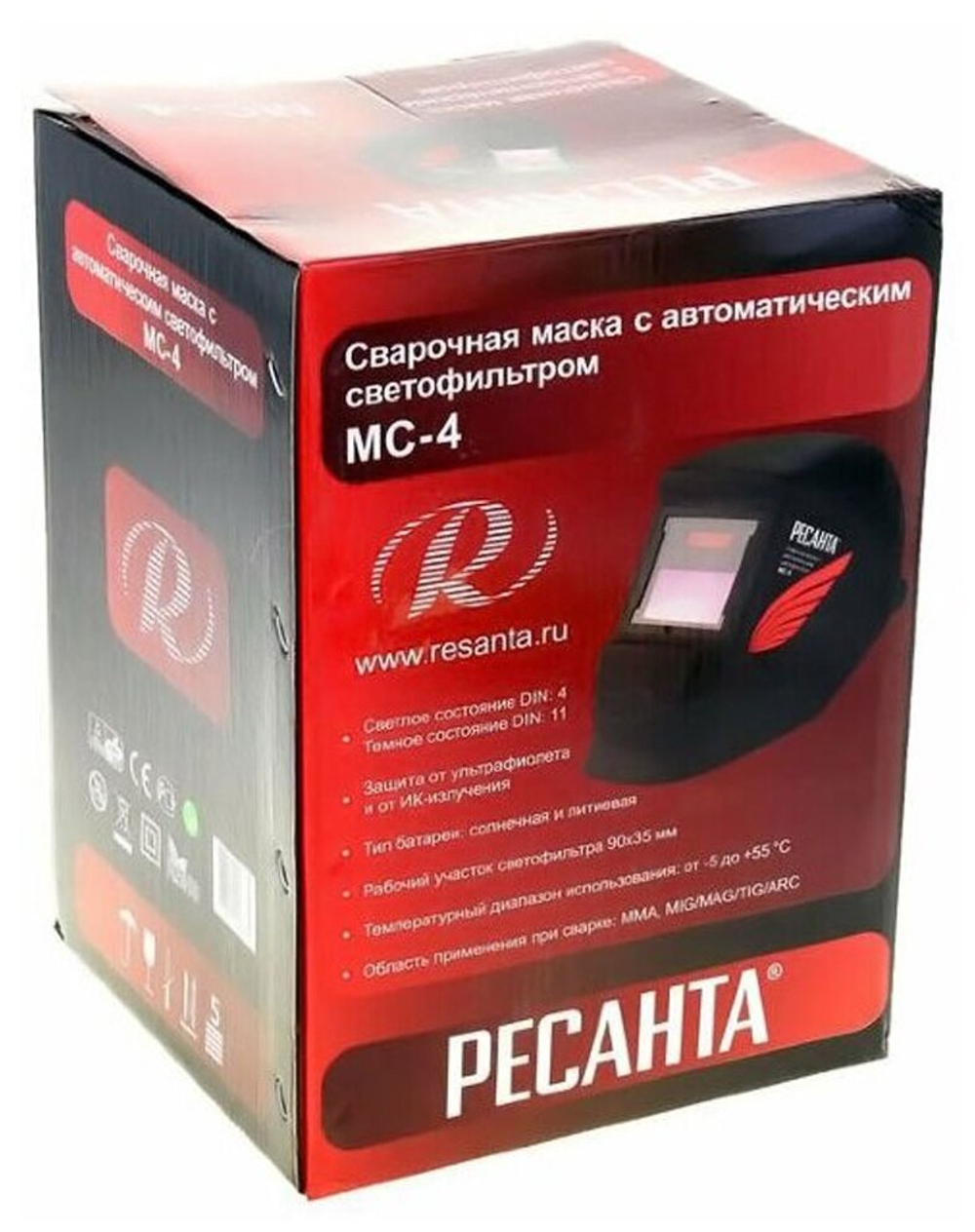 Маска РЕСАНТА МС-4 черный