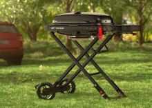 Портативный газовый гриль Weber Traveler Stealth Edition, 1 горелка, чёрный