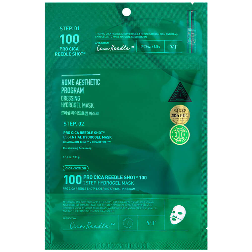 Маска успокаивающая гидрогелевая VT Cosmetics Pro Cica Reedle Shot 100 2Step Hydrogel Mask