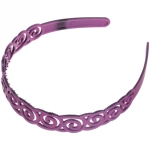 Ободок для волос пластиковый «Province - Emily», вензеля, микс 6 цветов, 2,5 см ( подвес)