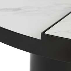 Кофейный стол Vaso Ø90 см, белая керамика