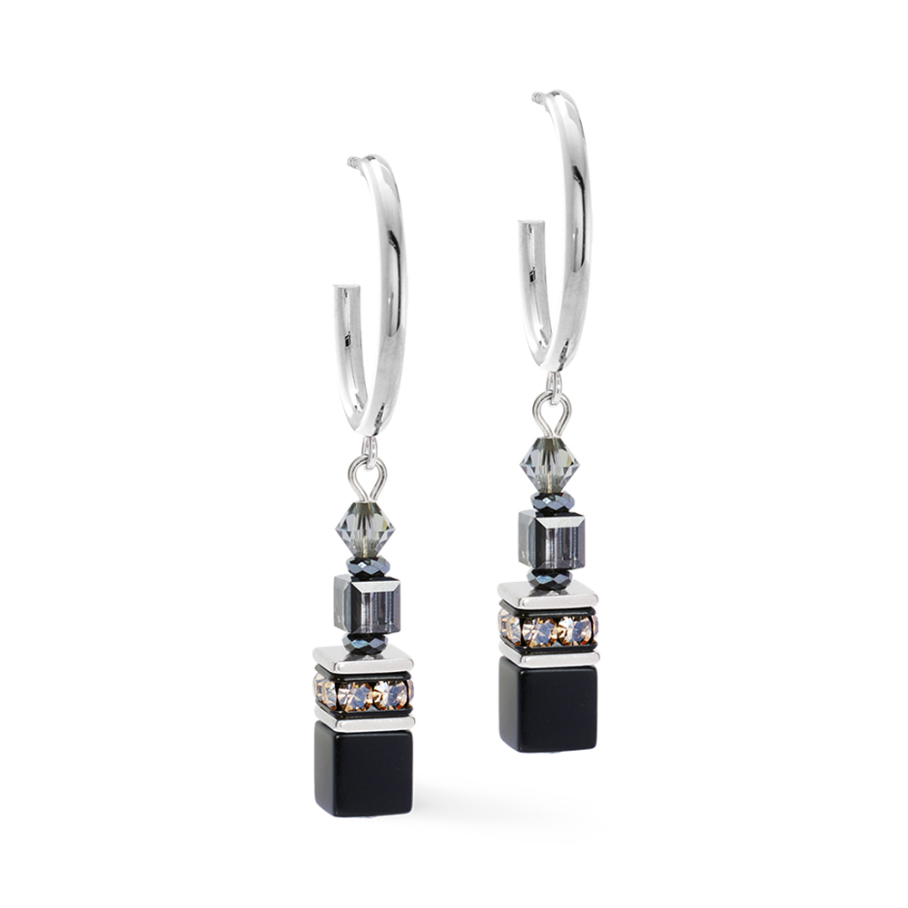 Серьги Coeur de Lion Black-Silver 3021/21-1317