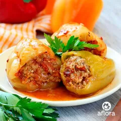 Перец фаршированный с куриным филе по-домашнему / 500 гр Перец фаршированный с куриным филе по-домашнему / 500 гр