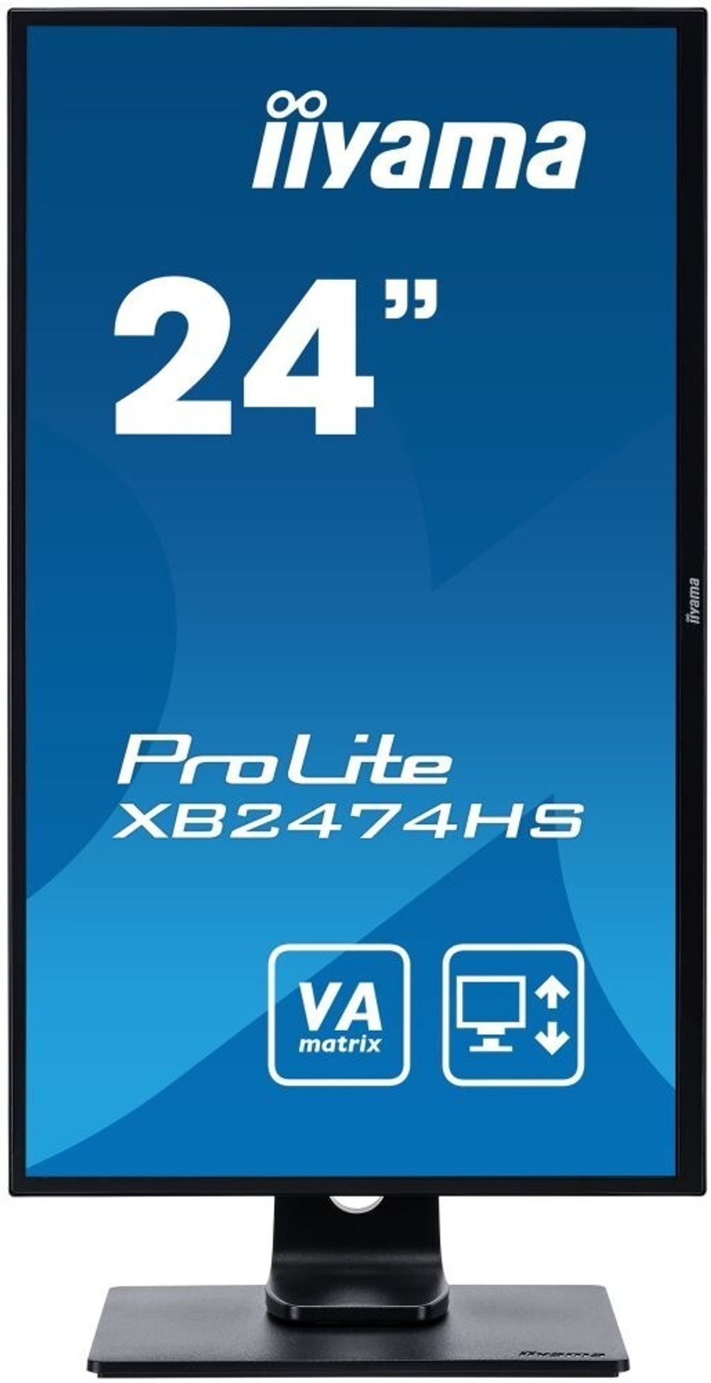 Монитор Iiyama 24;; ProLite XB2474HS-B2 1920x1080 VA WLED 75Гц 4ms VGA HDMI DisplayPort