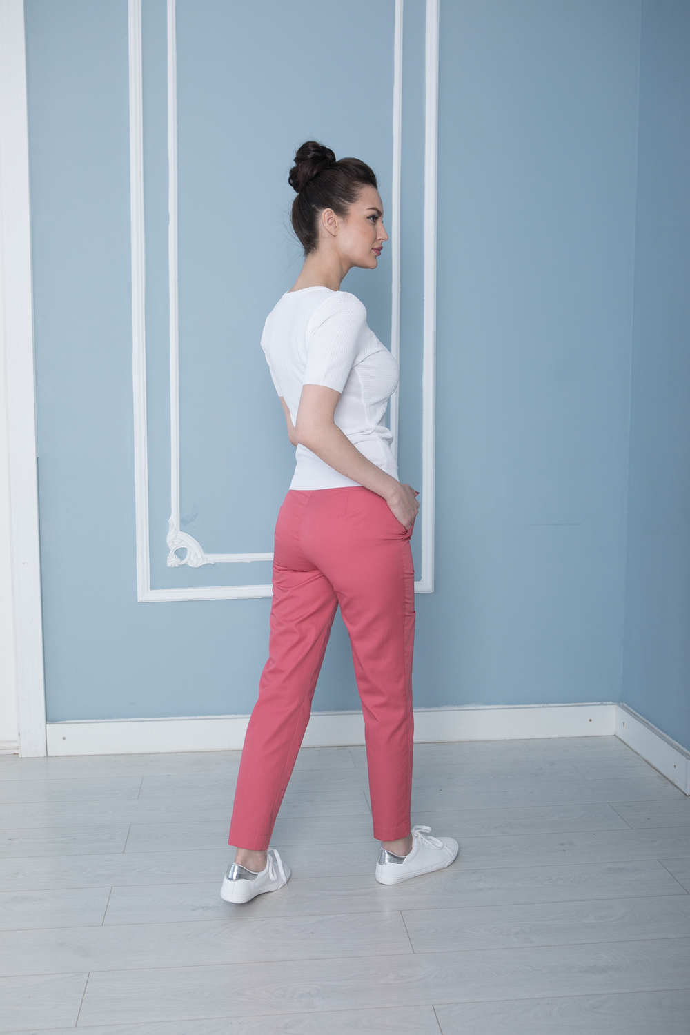 Брюки Б-122 MediS.moda брусника