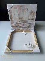 Панно на стену "Пастельная ванна" 2 штуки 30x30x2.5 см