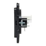 Стокгольм Механизм Розетки RJ-45 1-местной черный EKF