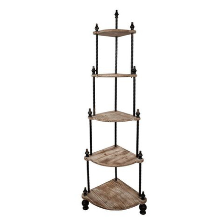 Стеллаж угловой "Марит" 45x45x184см Металл, дерево