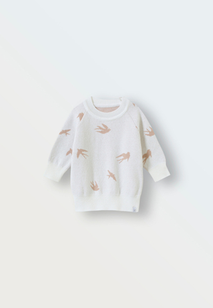 Джемпер вязаный oversize ласточки