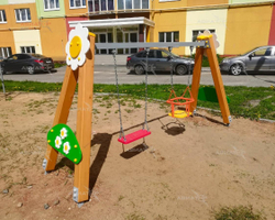 Качели на брусе «Малыш» двойные Aviator 443.13