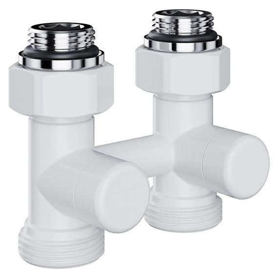 Узел нижнего подключения Royal Thermo Design прямой 1/2quot;х3/4quot; EK (белый)