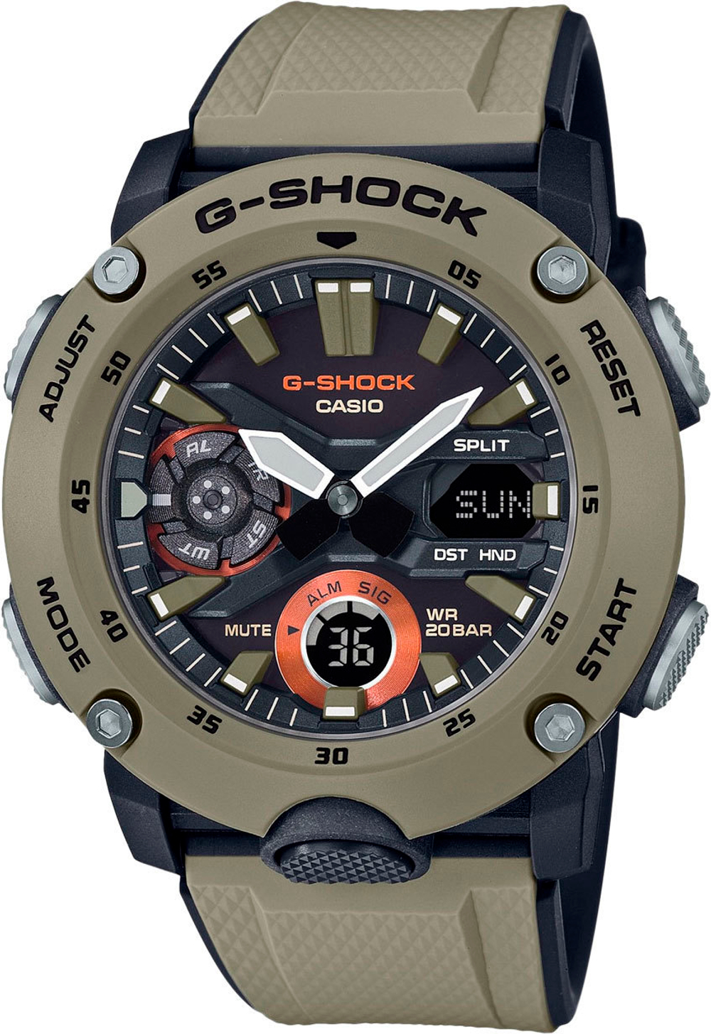 Японские наручные часы Casio G-SHOCK GA-2000-5AER