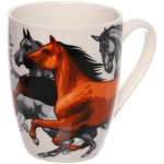 Кружка керамическая 360мл «Великолепные кони», микс рисунков