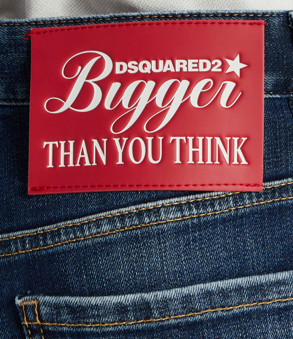 Джинсовые шорты Dsquared2 x Rocco Dsquared2 - голубой(S71MU0792 S30664)