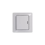 GLOSSA 1-клавишный ПЕРЕКЛЮЧАТЕЛЬ с подсветкой, сх.6а, 10АХ, механизм, БЕЛЫЙ