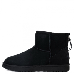 UGG Mens Classic Mini Zip II Black
