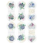 Закладки для книг МАГНИТНЫЕ, "FLOWERS", набор 6 шт., 30х25 мм, BRAUBERG, 113168