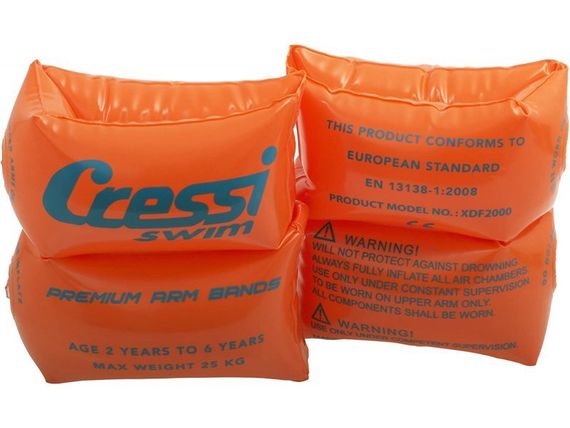 Нарукавники детские надувные Cressi 2 шт оранжевые
