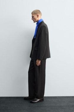 ZARA КОСТЮМНЫЕ БРЮКИ — LIMITED EDITION, ЧЕРНЫЙ