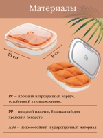 Таблетница Storage Box оранжевая 6 отсеков