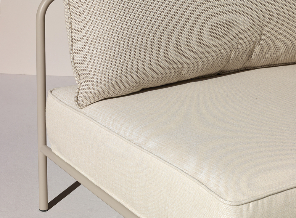 Модуль центральный с подушками Scab Design Flap, тортора, кремовый