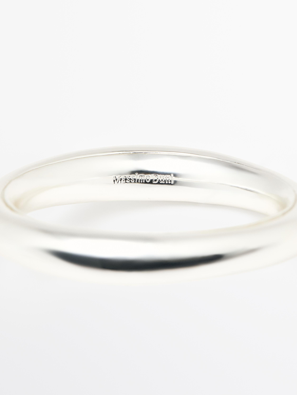 Massimo Dutti Трубчатый браслет, серебряный