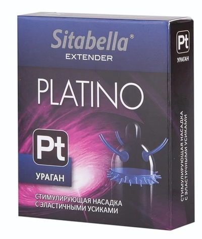 Стимулирующая насадка с усиками и шипиками Platino Ураган