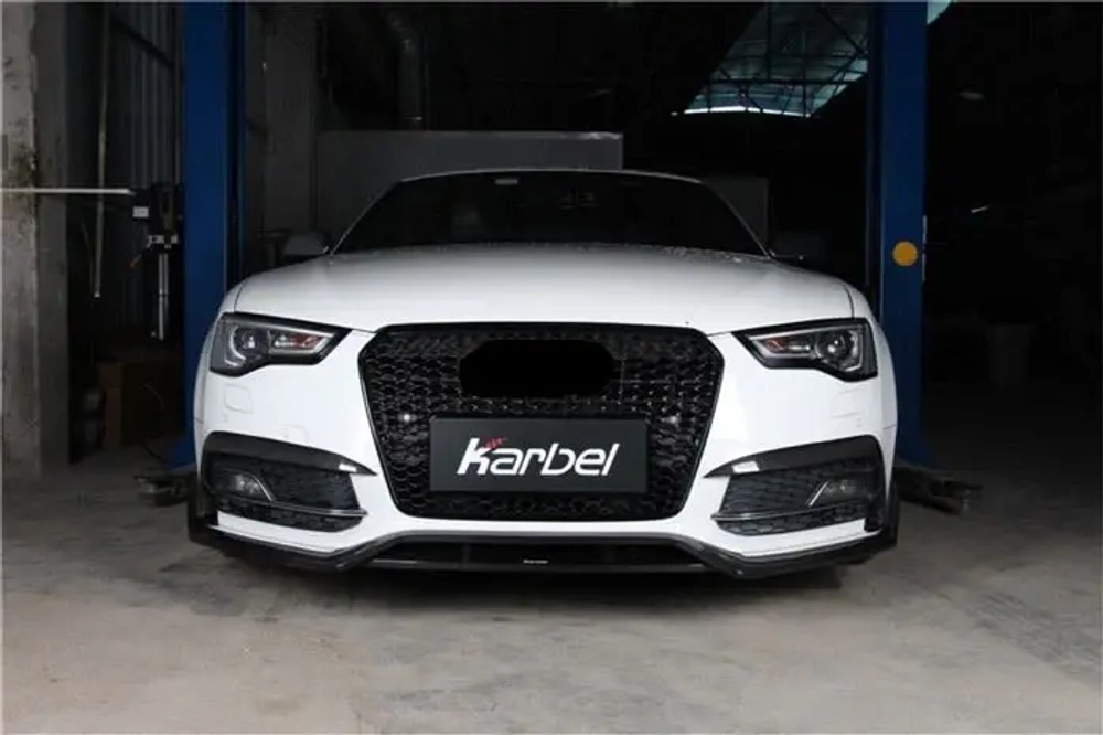 Карбоновые канарды переднего бампера для AUDI A5 S LINE & S5 2012-2016 B8.5 Ауди обвес