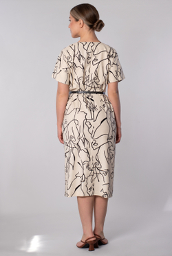 Платье женское 3991ЛП, Абстракция #363Абв053991ЛП