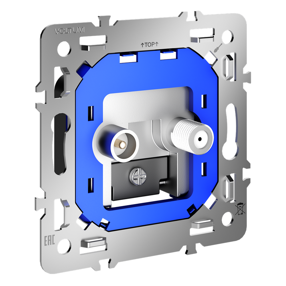 Механизм розетки телевизионной оконечной TV+SAT, S70