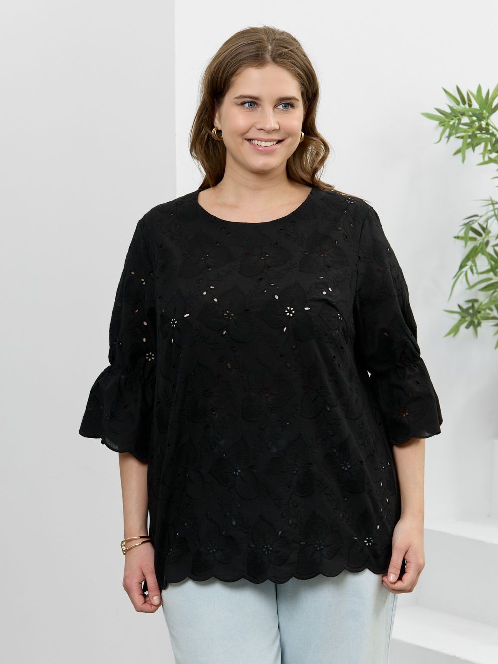 Блузка Милица-1 Виотекс ЧЕРНЫЙ-3