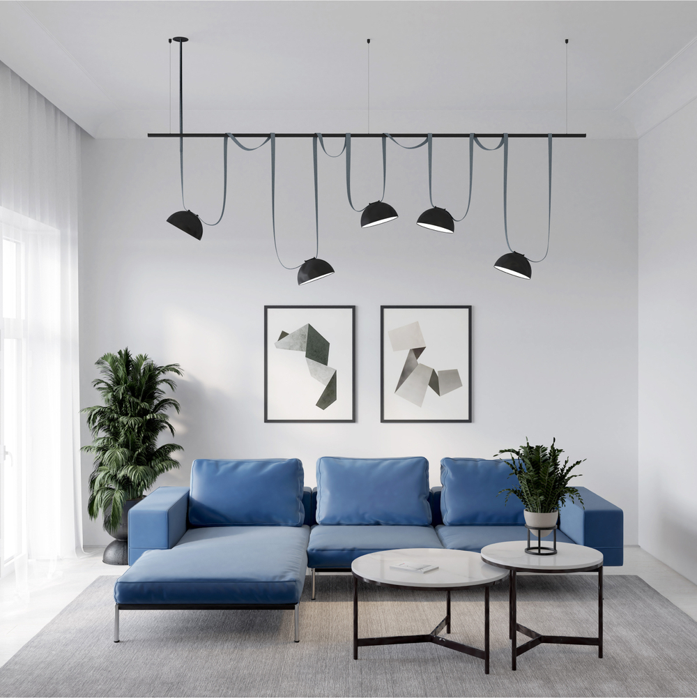 TR5534-BK Штанга для трека-ремня Belty, серия Rod 2.5м, IP20, черный, алюминий