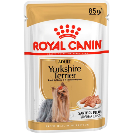 Royal Canin 85г пауч Yorkshire Terrier Adult Влажный корм для собак породы Йоркширский терьер