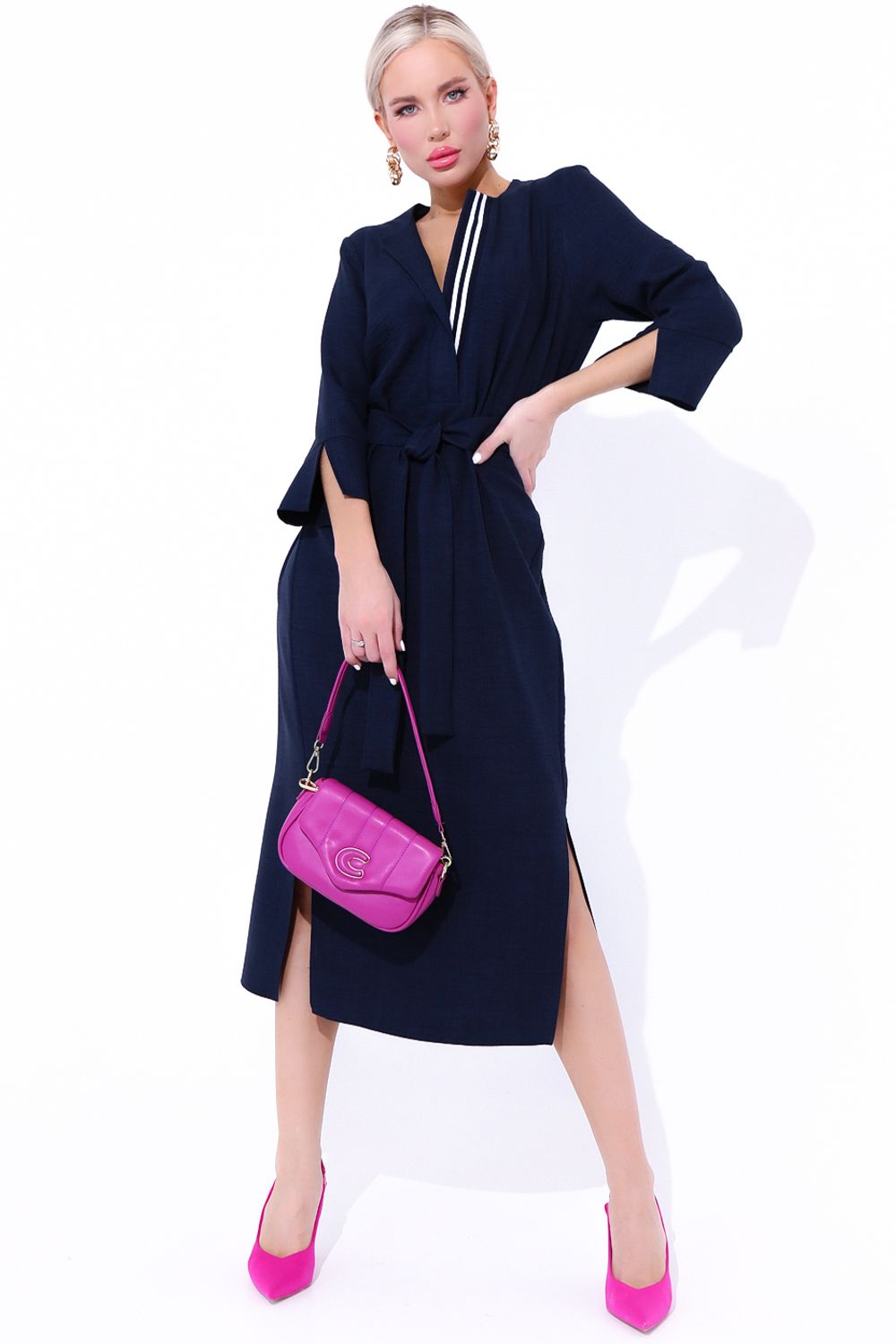 Платье "Дивайс" (черника) Elza (Акция)