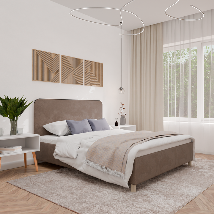 Двуспальная кровать с подъемным механизмом Абстракт Элит, 140х200
