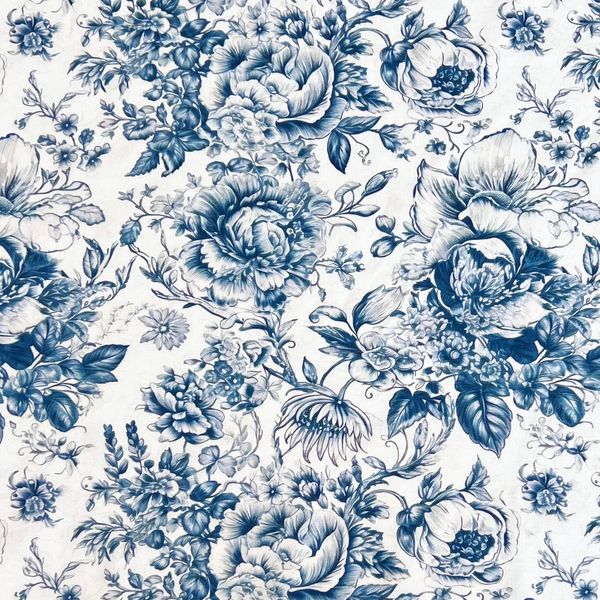 ТУАЛЬ ДЕ ЖУИ, ЦВЕТЫ, 100% хлопок 1