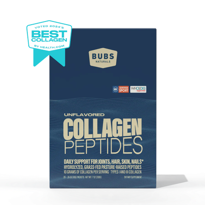 Коллагеновые пептиды, Collagen Peptides, Bubs Naturals, 20 стиков по 10 гр